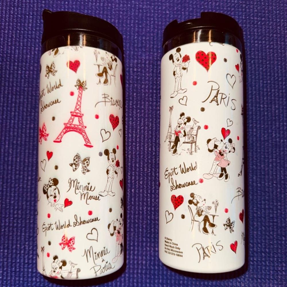Disney: EPCOT Stainless Steel Travel Mugs with Lids